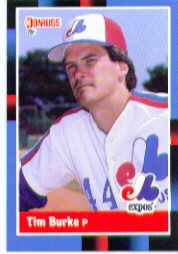 1988 Donruss Baseball Cards    098      Tim Burke